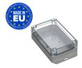 Plastic Enclosure with Clear Lid Universal 180x120x60mm Light Grey Polycarbonate IP66 / IP68 / IK07